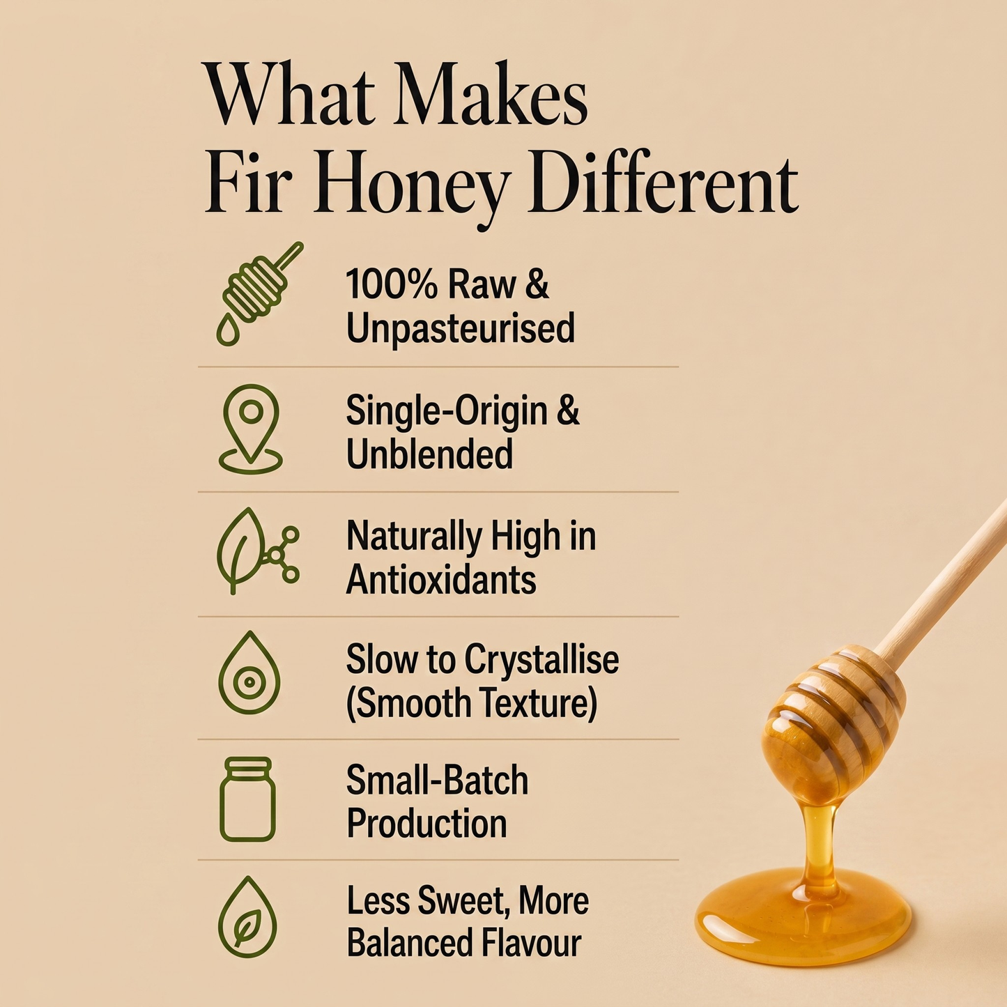 Raw Greek Fir Honey (Single-Origin & Unpasteurised)