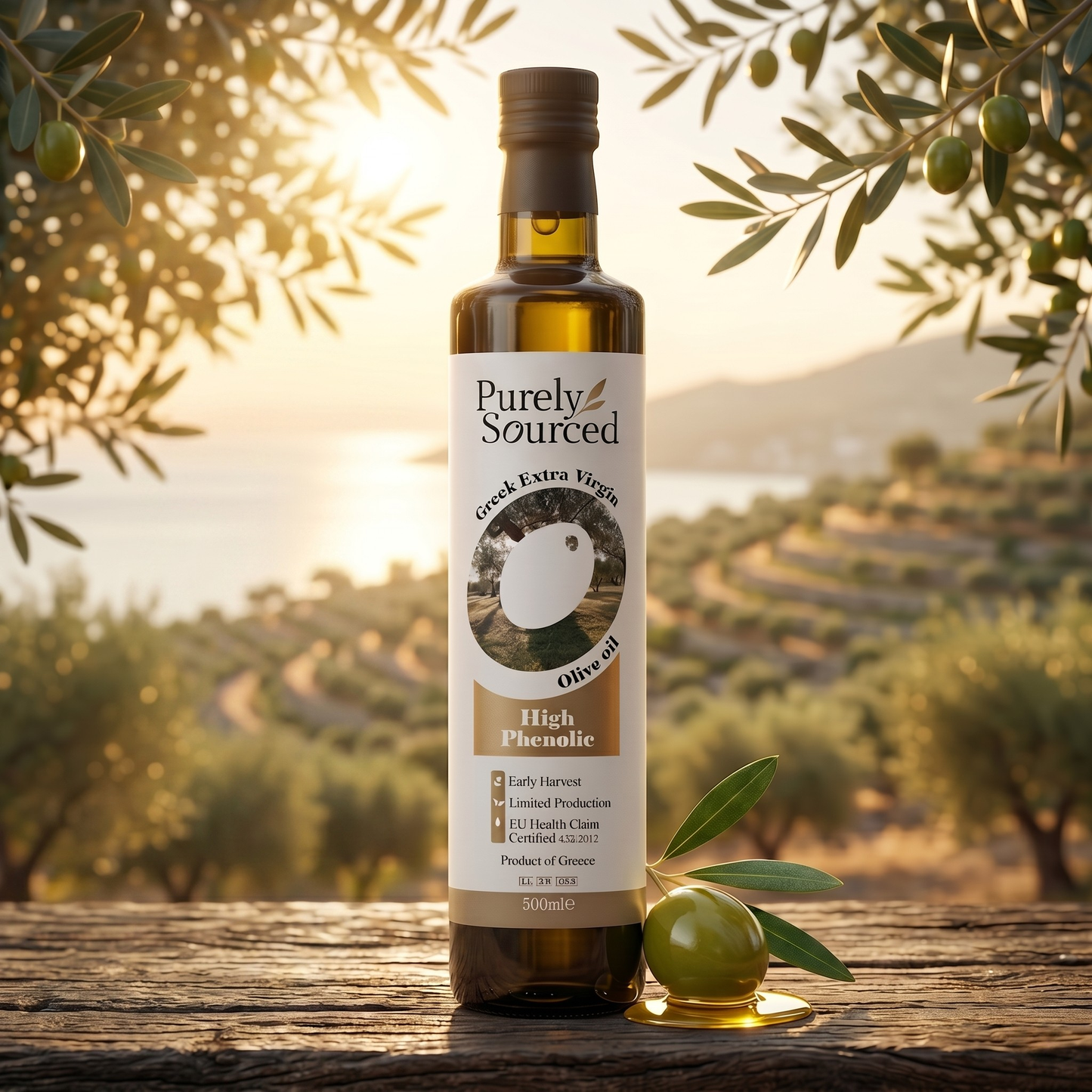 High Phenolic Greek Early Harvest Extra Virgin Olive Oil 500ml