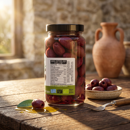 Greek Kalamata Olives (400g) – Pitted & Unpitted